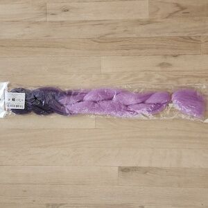 NWT Ombre Purple Hair Extension 24 Inch Synthetic Braid In Hair New